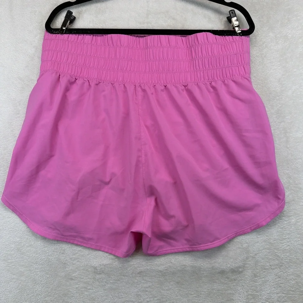 Nike Dri-FIT Womens Running Shorts XL Lot 2 Pink Blue Athletic Workout Gym